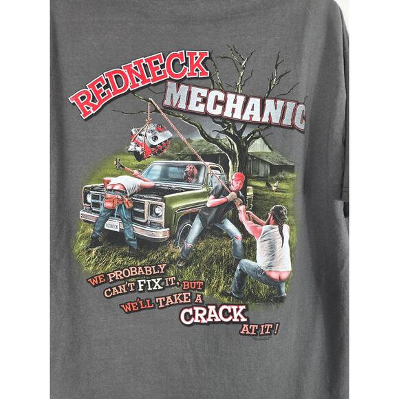 Delta Magnum Weight Red Neck Sportsman Mechanic Men's T-Shirt XL - Picture 1 of 5